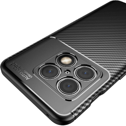 Ancus AutoFocus Carbon Fiber Back Cover Silicon Negru (OnePlus 10 Pro)