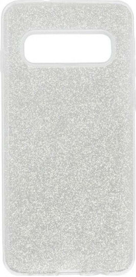 Forcell Shining Back Cover Σιλικόνης Ασημί (Galaxy S10e)