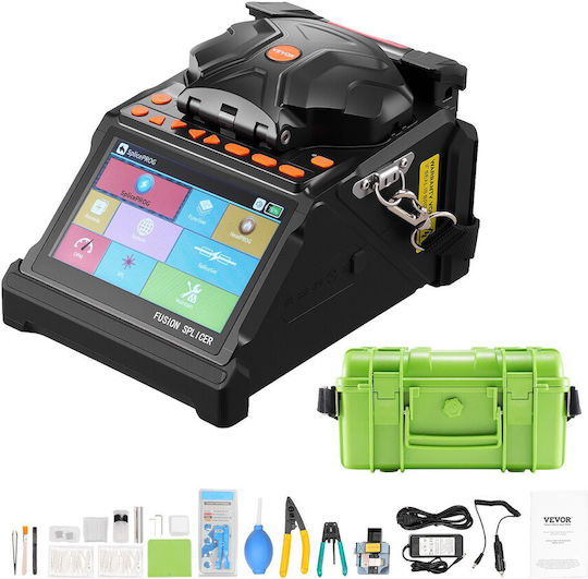 Vevor Set Optic Fiber Fusion Splicer Cu Baterie Și Husă
