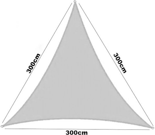 Sidirela Pânză De Umbrire Triunghiulară Gri Cu Cerc 3x3x1.5m 170gr/m²
