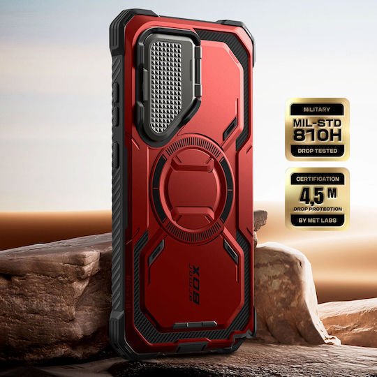 I-blason Integral Калъф Samsung S25 Ultra Удароустойчив Съвместим с Magsafe Червен