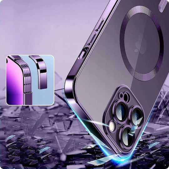 Tech-Protect Magshine Back Cover Σιλικόνης Μωβ (iPhone 14 Pro Max)