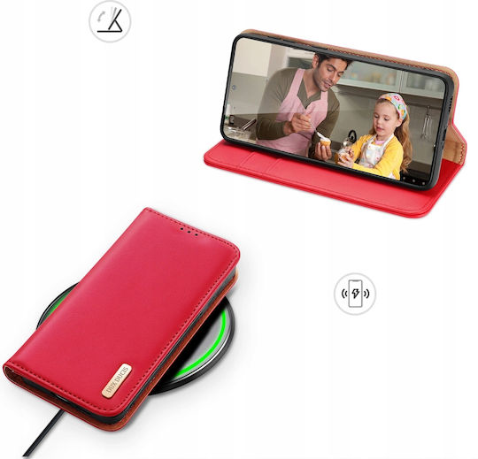 Dux Ducis Hivo Wallet Δερμάτινο Κόκκινο (Galaxy S24)
