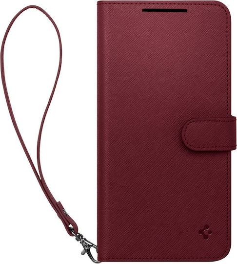 Spigen Wallet S Plus Synthetic Leather Burgundy (Galaxy S23)