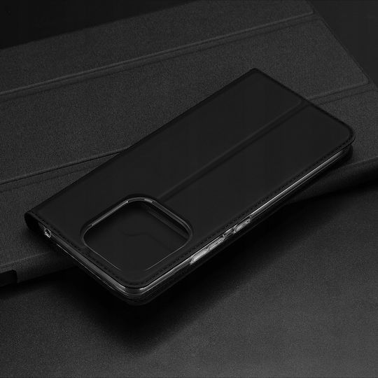 Dux Ducis Skin Pro Series Книга Пластмаса Черен (Xiaomi Redmi 11A, Poco C55, Redmi 12C)