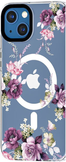 Tech-Protect Magmood Magsafe Umschlag Rückseite Kunststoff Spring Floral (iPhone 13 Mini)