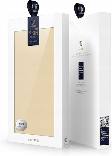 Dux Ducis Skin Pro Book Δερματίνης Χρυσό (Redmi Note 12 Pro / Poco X5 Pro)