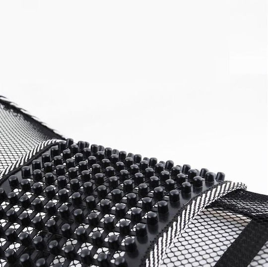 Suport Lombar Scaun Birou Auto Masaj Zona 39x39 Cm Negru