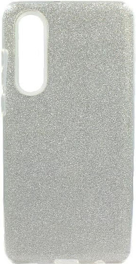 Forcell Back Cover Σιλικόνης Ασημί (Huawei P30)