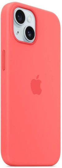 Apple Silicone Case with MagSafe Back Cover Σιλικόνης Guava (iPhone 15 Plus)
