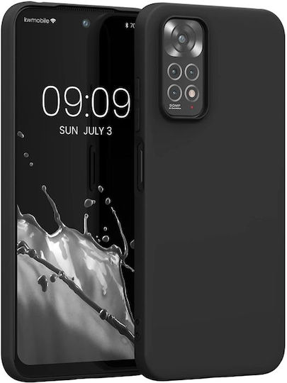 Vivid Matte Back Cover Σιλικόνης Μαύρο (Redmi Note 11 / 11S 4G)