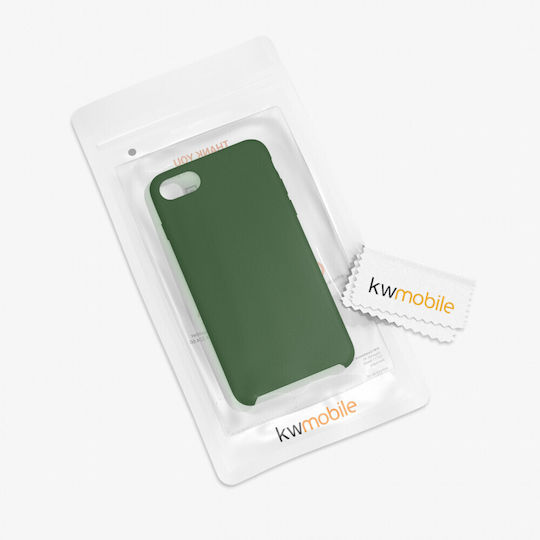 KWmobile Back Cover Silicone Green (iPhone SE 2022/2020)