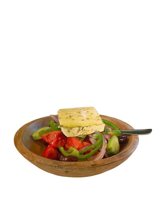 Nakaro Wood Wooden Salad Bowl Brown 25x25x8cm