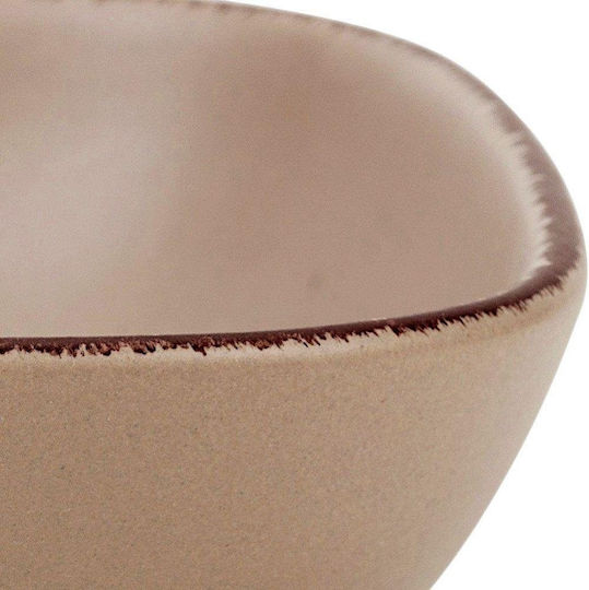 Nava Sugar Σαλατιέρα Κεραμική Καφέ 16.5x16.5cm