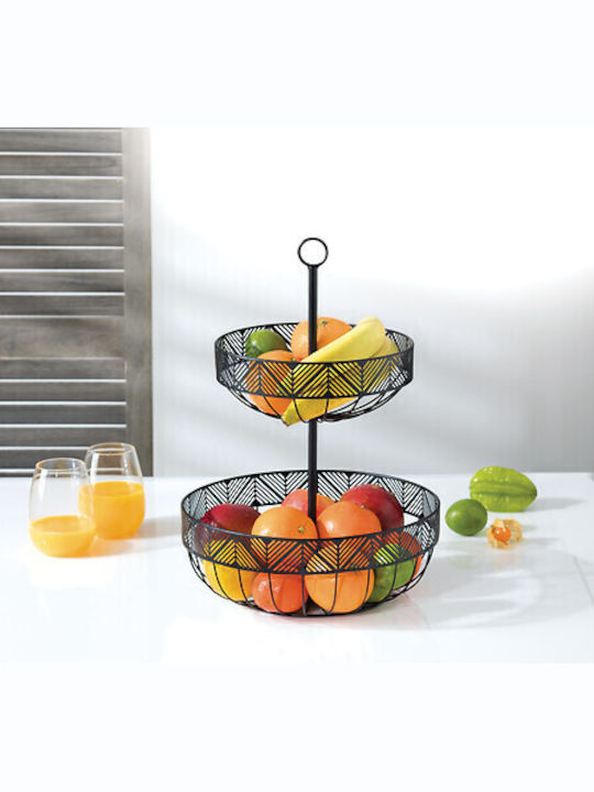 5Five Wooden Salad Bowl Black 30x30cm