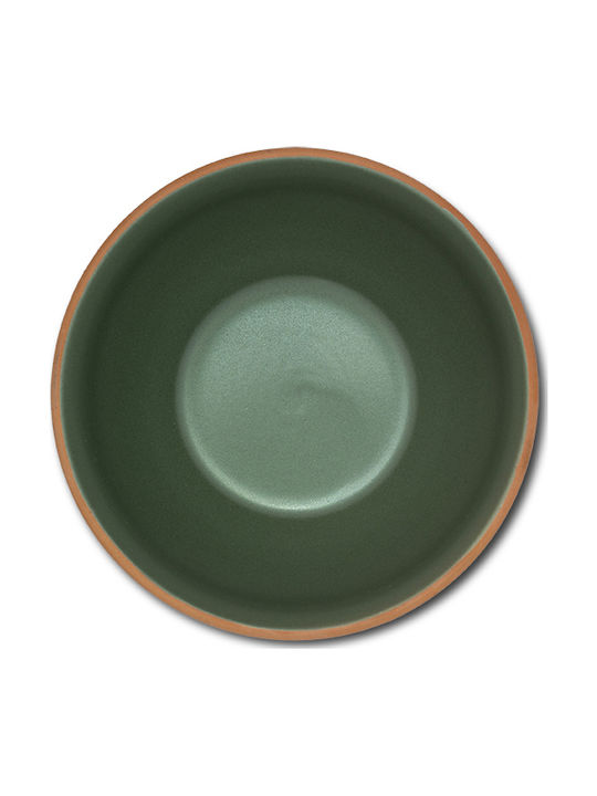 Nava Salatieră Ceramică Verde 14x14x7.5cm 1buc