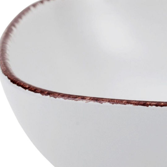 Nava Sugar Σαλατιέρα Κεραμική Λευκή 16.5x16.5cm