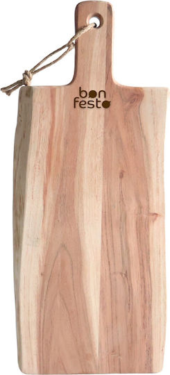 Bonfesto Schneidebrett Hölzernes Beige 45x20cm 1Stück