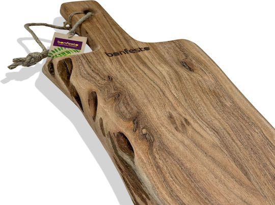 Bonfesto Rectangular Wooden Chopping Board Beige 65x20cm