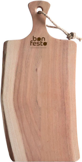 Bonfesto Suprafață de Tăiere Lemnoasă Bej 45x20cm 1buc