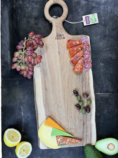 Bonfesto Rectangular Wooden Chopping Board Beige 60x25cm