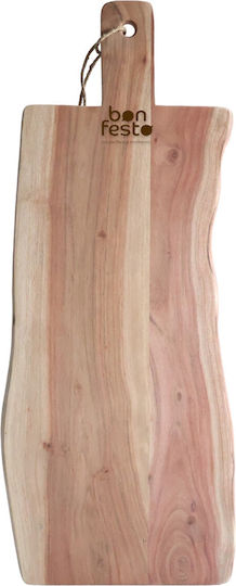 Bonfesto Επιφάνεια Κοπής Ξύλινη Μπεζ 65x25cm