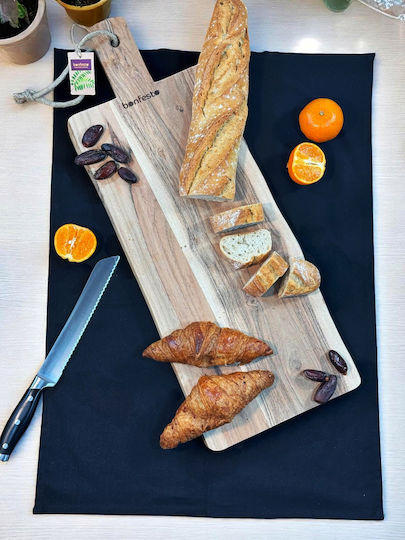 Bonfesto Επιφάνεια Κοπής Ξύλινη Μπεζ 65x25cm