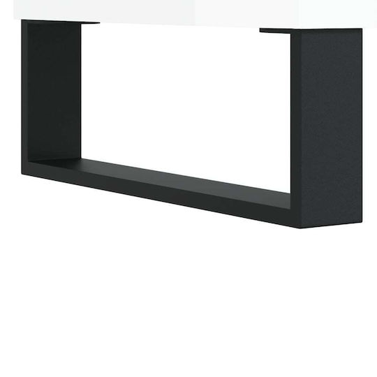 vidaXL Glänzend Hi-Fi Möbel Weiß 38x121x48cm