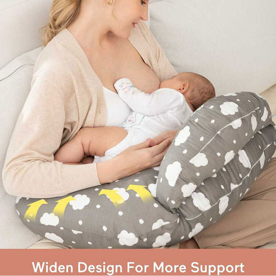 Momcozy Pregnancy & Nursing Pillow Gray