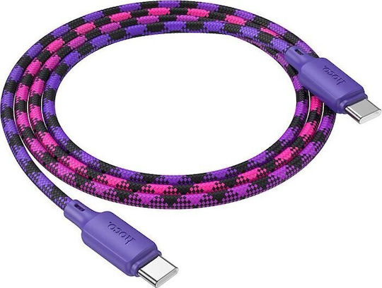 Regular USB 2.0 Cablu USB-C bărbătesc - USB-C 60W Violet 1m