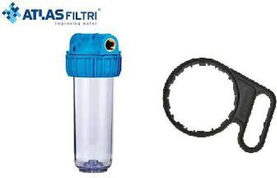 Atlas Filtri Senior Plus 3P AFO SX-AS Συσκευή Φίλτρου Νερού Μονή Κεντρικής Παροχής / Κάτω Πάγκου Διατομής 3/4'' 16002