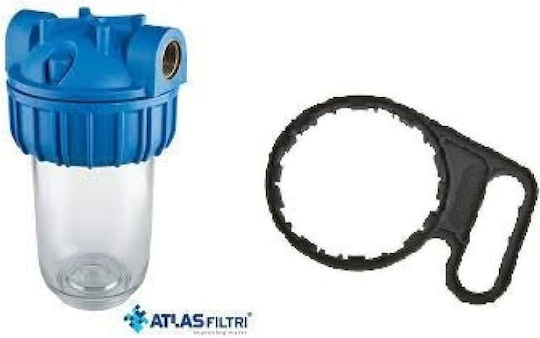 Atlas Filtri Junior Plus 3P MFO SX AS Συσκευή Φίλτρου Νερού Κεντρικής Παροχής / Κάτω Πάγκου Μονή ½"