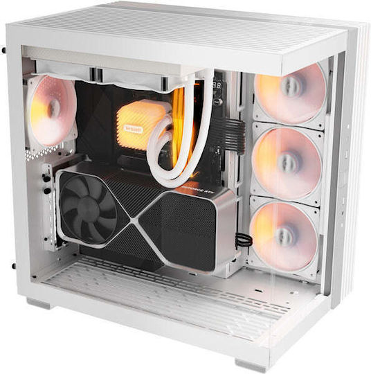 Be Quiet Light Wings LX Reverse Blade Case Fan 120mm (1500rpm / 48.8cfm) with ARGB Lighting and 4-Pin PWM Connection White