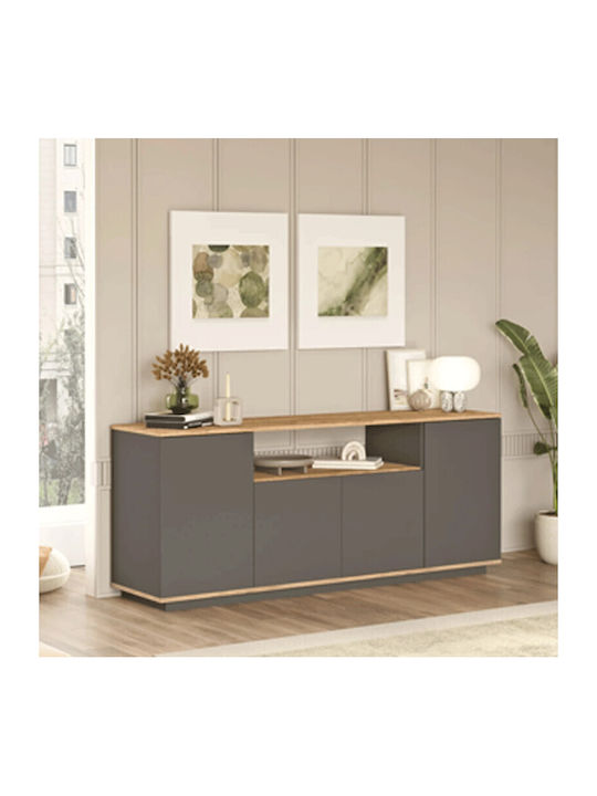 Μπουφές Viana Atlantic Pine/anthracite 180x44.5x75cm