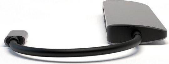 4Smarts USB-C Docking Station mit HDMI 4K PD Gray (582-SMR-468782)