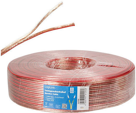 LogiLink Καλώδιο Ηχείου Ατερμάτιστο 100m (CA1078)