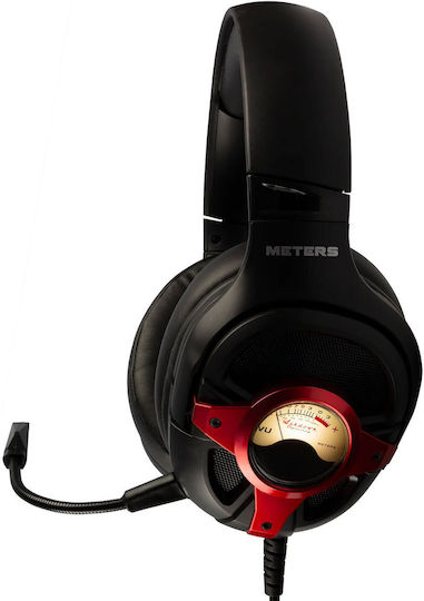 Meters M-LEVEL-UP Căști Gaming Over Ear Cu Conectivitate USB Roșii