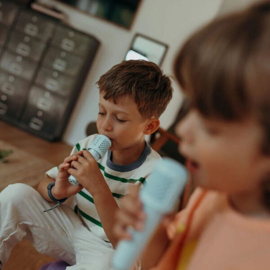Kidywolf Ηχείο Karaoke με Ασύρματα Μικρόφωνα και Εφέ Φωτισμού KDW-181788 Τιρκουάζ