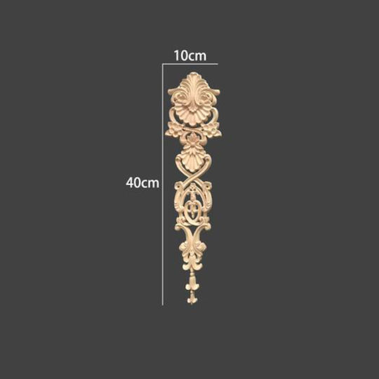 Ξυλόγλυπτο Ατόφιο Ξύλο 40x10x0.8cm Dhw-430