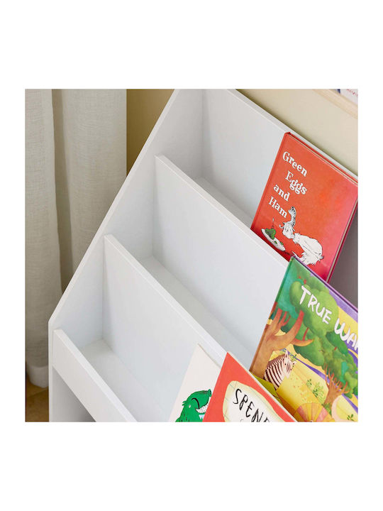 Bücherregal Boden Weiß 100x30x80cm