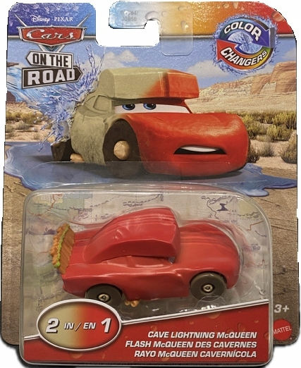 Mattel Lightning McQueen Disney Cars Color Changers Cave Lightning McQueen Car 1:64 For 3+ Years