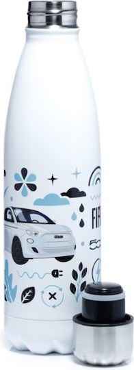 Puckator Flasche Thermosflasche Rostfreier Stahl 500ml Weiß
