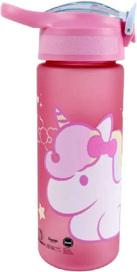 Gim Hello Kitty Kunststoff Kinder Trinkflasche Hello Kitty mit Stroh Mehrfarbig 600ml
