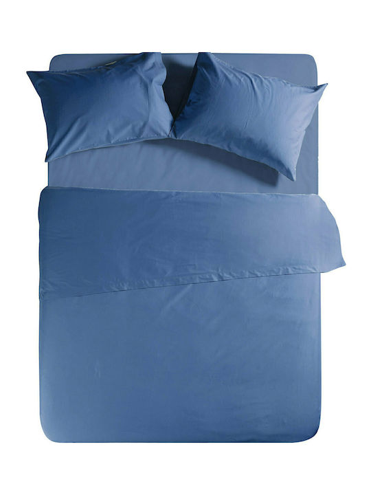 Nef-Nef Homeware Bettlaken Super-Doppel 240x270cm. Basic Indigo