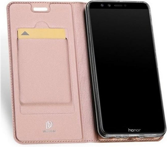 Dux Ducis Skin Pro Book Piele artificială Rose Gold (Honor 10 Lite)