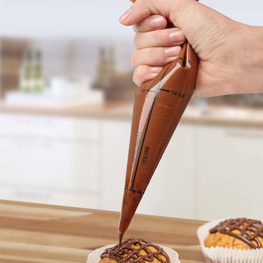 Zenker Plastic Pastry Bag with Zip 32cm Set 10 Pieces