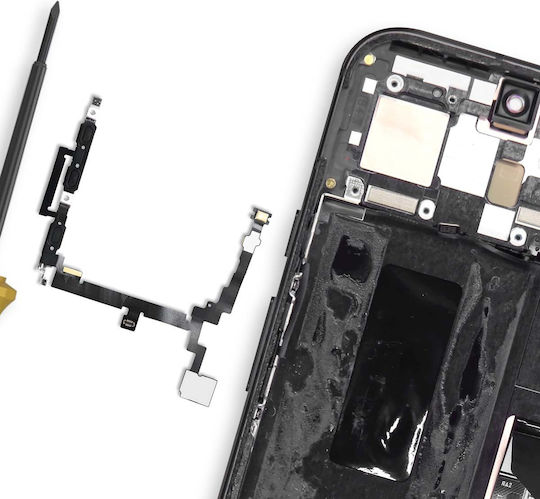 Clappio Power Volume Button Flex Cable Compatible Google Pixel 8a Replacement Black