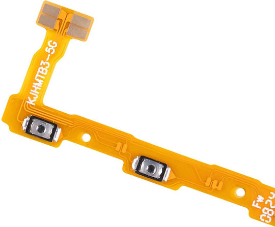Clappio Power Volume Button Flex Cable Compatible Xiaomi Poco F6 Replacement Gold