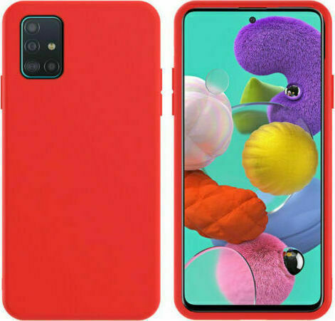 Задна корица Силикон 1.2мм Червен (Redmi 9T)