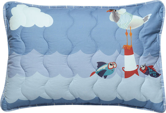 Kentia Kids Quilts Set Single with Pillowcase Balena Blue 160x240cm